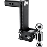 2" Tow & Stow Adjustable Trailer Hitch Dual-Ball Mount 9" Drop (2" x 2-5/16") - TS10043B