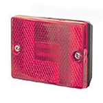 Red Square LED Marker/Clearance Light - MCL-36RB