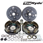 5-4.5" Bolt Circle 3,500 lbs. TruRyde® Trailer Axle Self-Adjusting Electric Brake Kit