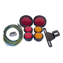 Optronics® Round Grommet LED Trailer Light Kit for under 80" wide, under 30' long and under 10,000 lbs. capacity - 102-LK