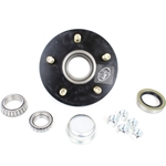 TruRyde® 5-4.75" Bolt Circle Trailer Hub with Parts including Timken® Bearings for a 3,500 lbs. Trailer Axle - 5475LB1E-TK