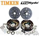 5-5.5" Bolt Circle 3,500 lbs. TruRyde® Trailer Axle Electric Brake Kit With Timken Bearings