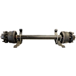 Dexter® 15,000 lbs. Electric Drum Brake Trailer Axle with a 74" Track and 45" Spring Centers includes Fortress® Aluminum Oil Caps - 7618780