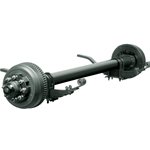 Dexter® 10,000 lbs. Electric Brake Trailer Axle with a 74" Track and 47" Spring Centers includes Fortress® Aluminum Oil Caps - 6661294