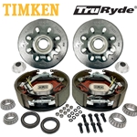 8-6.5" Bolt Circle 5/8" Stud TruRyde® 8K Axle Self-Adjusting Electric Brake Kit with Timken® Bearings - BK8K580 -TK