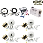 MAXX KIT Electric Over Hydraulic 3,500 lbs. Disc Brake Kit for a Tandem Axle with Gold Zinc Caliper and TruRyde® Bearings - DMK35IG2