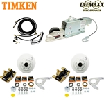 MAXX KIT Hydraulic Actuator 3,500 lbs. Integral Disc Brake Kit for a Single Axle with Gold Zinc Calipers and Timken® Bearings - DMK35IG1ACT-TK