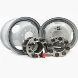Front conversion kit for 1971-2000 Chevy/GMC truck & van rear drum brakes with two X45329 sixteen-inch wheels - AA-4CP