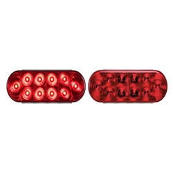 6” Oval Sealed LED Stop/Turn/Tail Light (10 diodes) STL-72RBK