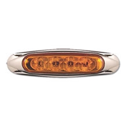 Amber Miro-Flex Star Sealed LED Marker/Clearance Light (4 Diodes) - MCL-19AB