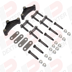 Dexter® Shackle Kit for Tandem Trailer Axle with Double Eye Springs with 33" Spacing - K71-401-00