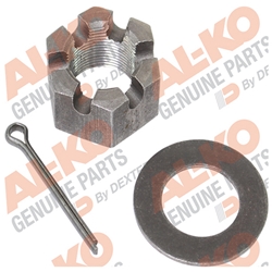 Al-Ko 16k Spindle Nut, Washer, and Cotter Pin - K71-872-00