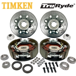 8-6.5" Bolt Circle 5/8" Stud TruRyde® 8K Axle Self-Adjusting Electric Brake Kit with Timken® Bearings - BK8K580 -TK