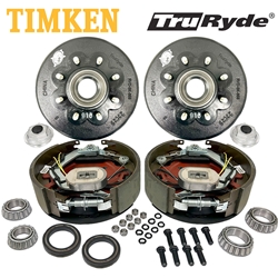 8-6.5" Bolt Circle 9/16" Stud TruRyde® 8K Axle Self-Adjusting Electric Brake Kit with Timken® Bearings - BK8K916 -TK