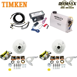 MAXX KIT Electric Over Hydraulic 3,500 lbs. Disc Brake Kit for One Axle with MAXX Caliper and Timken® Bearings - DMK35IG1-TK