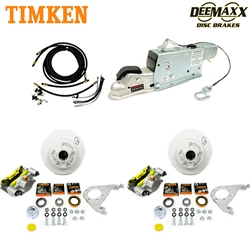MAXX KIT Hydraulic Actuator 3,500 lbs. Integral Disc Brake Kit for a Single Axle with MAXX Dacromet Calipers and Timken® Bearings - DMK35IM1ACT-TK
